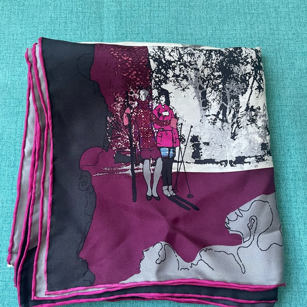 Talbots Multicolor Equestrian Scarf - image 2